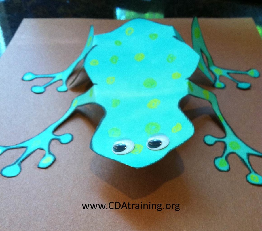 frog craft template