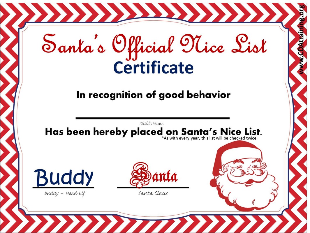 Free Printable Santa Certificate Template